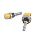 thumbnail image 3 of 3Pcs Deep Round-Bottom Router Bits Set Yellow, 1/4'' Shank, Ideal for Precision Woodworking, 3 of 7