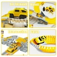 thumbnail image 5 of 255 PCS Construction Race Tracks Toys, 4 Construction Cars and Flexible Race Track Playset, Create A Engineering Road Games Engineering Toys for Gifts, 5 of 10