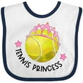 thumbnail image 3 of Inktastic Tennis Princess Tiara Girls Baby Bib, 3 of 4