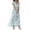 49# Sky Blue, variant on UoCefik Floral Maxi Dresses for Women 2025 Summer Elegant Flutter Sleeve Long Flowy Dresses Trendy V Neck Garden Party Dress Dark Blue L