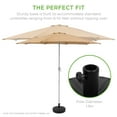 thumbnail image 5 of Best Choice Products Fillable Plastic Patio Umbrella Base Stand, Pole Holder w/ Adjustment Knob, Sunburst Pattern, 5 of 8