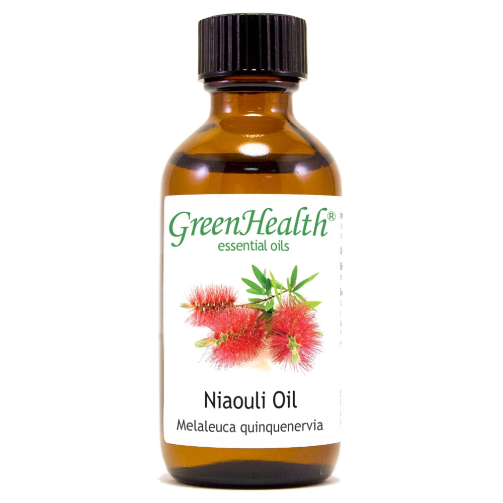 Niaouli Essential Oil - 2 fl oz - Amber Glass Bottle w/ Cap - GreenHealth
