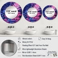 thumbnail image 4 of Designart "Pink Blue Fern Fonds Pastel Hues" Floral Round Mirror Wall Decor Modern - Large Pink Round Office Mirror - Round Mirror - 29" x 29", 4 of 6
