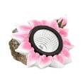 thumbnail image 2 of Luz de Energía Solar Impermeable para Jardín Perfecl Artesanía de Resina Rosa 12,3x10x10 cm, 2 of 8