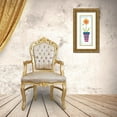 thumbnail image 3 of Averinos, Melissa 12x24 Gold Ornate Wood Framed with Double Matting Museum Art Print Titled - Collage Flower I Border, 3 of 4