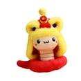 thumbnail image 3 of Colección de juguetes de peluche de serpiente de Año Nuevo chino Estatua de serpiente de peluche para niños 40cm rojo, 3 of 9