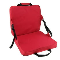 Portable Stadium Seat Cushion with Backs Folding Bleacher Seats Cushion red
