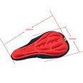 thumbnail image 2 of Shisuyan Coussin de Siège en Gel Confortable pour Cyclisme Housse de Selle 3D (Rouge), 2 of 4