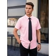 thumbnail image 5 of sogami Stretch Short Sleeve Dress Shirt Regular Fit Business Shirts for Men, 5 of 8