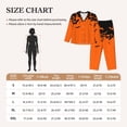 thumbnail image 4 of Salouo Halloween With Black Bats Pattern Women's Pajamas Set Long Sleeve Button Down Sleepwear Soft Pj Lounge Sets for women 2 Piece Pjs Set with Long Pants-Medium, 4 of 7
