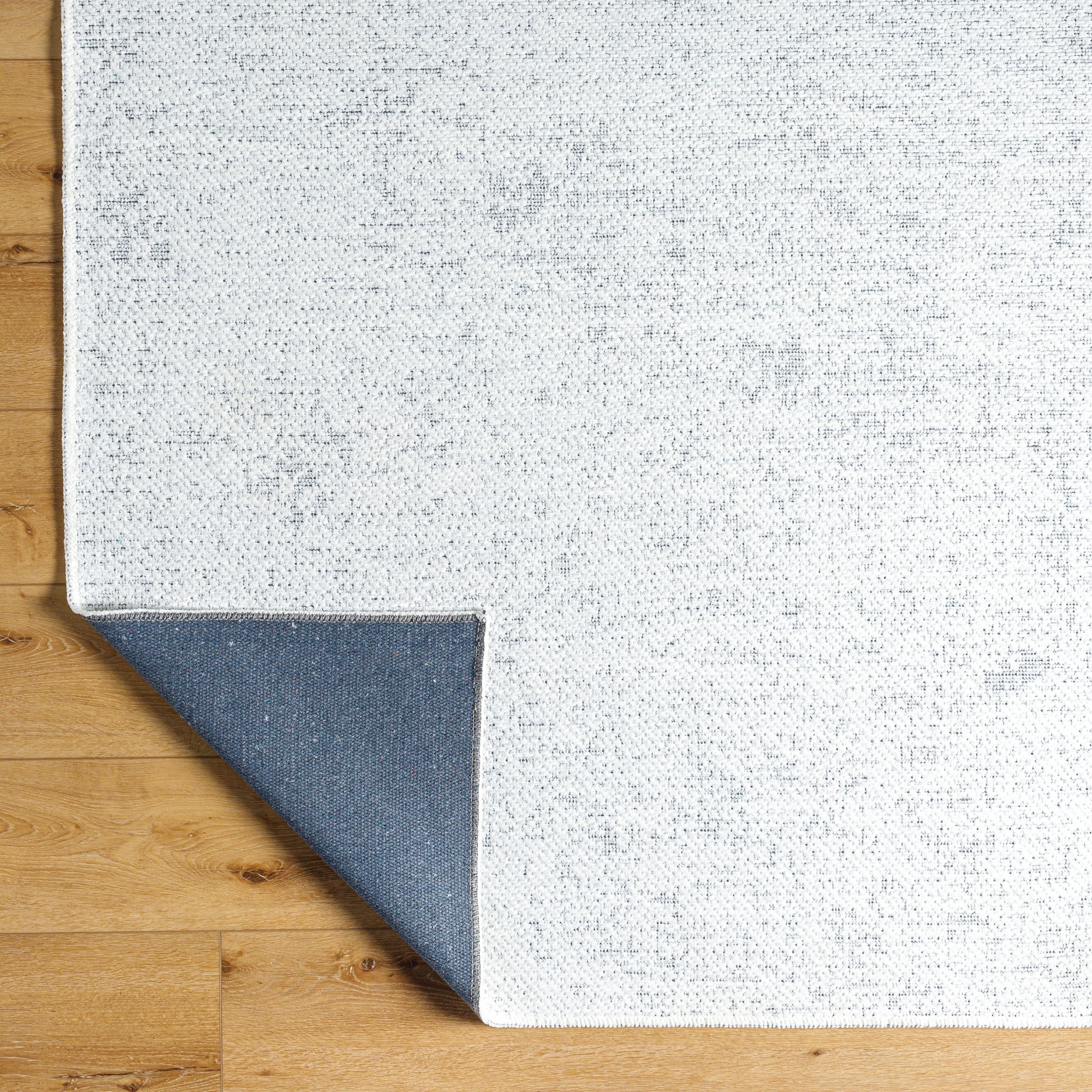 Livabliss Quebec Solid Print Machine Washable Indoor Area Rug, Pale Blue ,9'2" x 12'