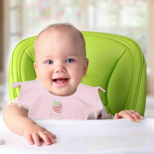 Cotton Baby Bib For Eating 2Pcs Stylish Infant Bibs Designed For Babies White Prevent Saliva