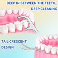 thumbnail image 5 of Palillos de dientes de metal para juego de dientes (7 piezas), juego de bolsillo portátil reutilizable de acero inoxidable con dispensador de soporte, palillos de frutas, 5 of 5