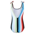 thumbnail image 3 of LIORA Women’s Retro Classic High Cut Low Back One Piece Swimwear Bathing Suits, 3 of 4