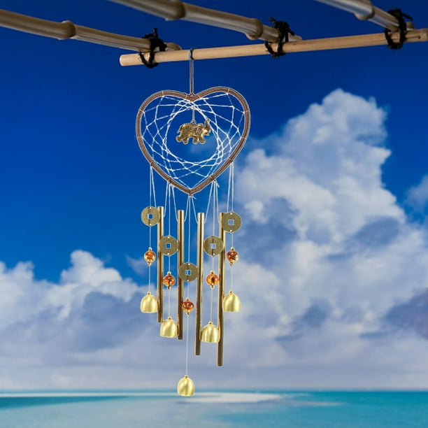 Pure Handmade Copper Wind Chimes,Retro Metal Bell Animals Wind Chime