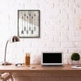 thumbnail image 5 of Tribal Arrow Feather Pattern Black And White Design XXL Framed Giclee Texturized Art by Ziwei Li, 5 of 7