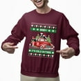 thumbnail image 2 of Christmas Sweatshirt, Funny Baby It's Cold Outside Christmas Sweatshirt, Cows in a Truck Ugly Sweater, Festive Crewneck for Holiday Parties & Gifts, 2 of 5