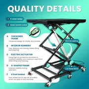 WEYRAL Electric Portable Mini Mobility Lift, 9.2''-35'' in Height Adjustable Lifting Platform with 6 Wheels