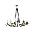 thumbnail image 2 of Meyda Tiffany 137894 Octavia 10 Light 58" Wide Taper Candle Style Chandelier - Bronze, 2 of 7