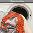 thumbnail image 2 of Orange Dog Crate Cover, Poppy Flower Series Blossoms Romance Bohemian Design Print, Easy to Use Pet Kennel Cover Small Dogs Puppies Kittens, 7 Sizes, Burnt Orange Yellow, by Ambesonne, 2 of 6