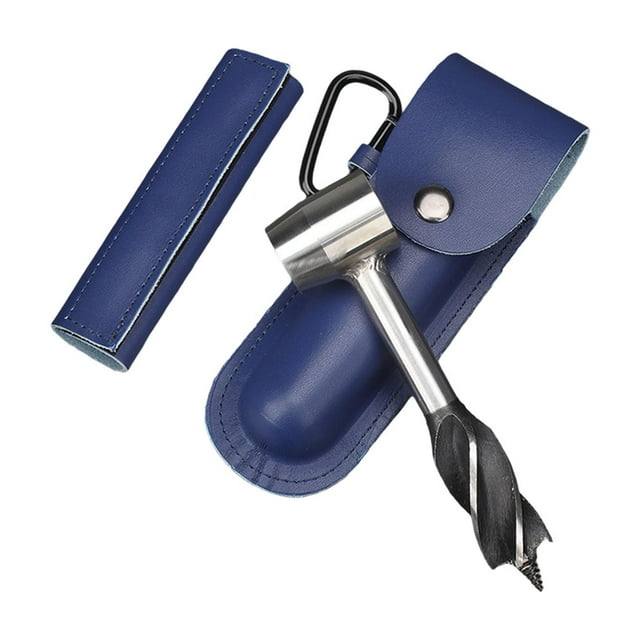 Broca de barrena de madera azul Broca de barrena manual apta para accesorios Bushcraft Baoblaze none
