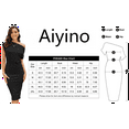 thumbnail image 5 of Aiyino Women's Off The Shoulder Short Sleeve Ribbed Casual Party Bodycon Midi Dress XL,Brown, 5 of 9