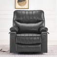 thumbnail image 6 of MCombo Power Recliner, Electric Swivel Glider Rocker Recliner Chair for Nursery with Vibration and Heat, USB Ports, Cup Holders and Pockets, Faux Leather 7785, 6 of 6