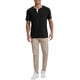 thumbnail image 2 of Camisetas Henley para hombres INSPIRE CHIC, casuales de verano, de manga corta, con botones, básicas, 2XL, negras, 2 of 6