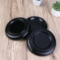 thumbnail image 3 of Narrster 3pcs Solid Wood Grand Piano Caster Cups Non-slip Anti-noise Piano Mats Floor Protector - Size L (Black), 3 of 10