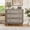 Gray, variant on FANRAL Rattan Large Nightstand,27.6"H Wood Tall Night Stand,Wide Modern 3 Drawers,Boho Bedside Table Narrow Side Table for Bedroom Living Room,Natural Oak