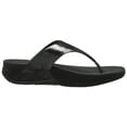thumbnail image 6 of Fitflop Lulu Shimmersuede Sandals Black, 6 of 8