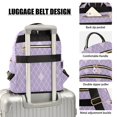 thumbnail image 4 of JIALIOU Mini Backpack Purse for Women Quilted Casual Daypack Small Travel Shoulder Bag, Purple Block, 4 of 7