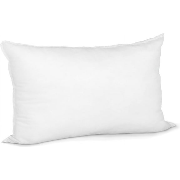 Pillow Insert 12" x 18" Indoor Outdoor Polyester Filled Standard Cover