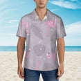thumbnail image 4 of Goofa Pink Flamingo Hawaiian Shirt for Men, Unisex Summer Beach Casual Short Sleeve Button Down Shirts,Aloha Tropical Floral print shirt-Medium, 4 of 9