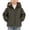 Army Green, variant on StSilkitty Hooded Jacket for Boys Girls Zip up Long Sleeve Fleece Jacket Coat Fall Winter Thick Thermal Outerwear with Pockets