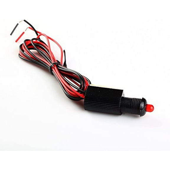 Steady 3 Volt red led with housing-self Stick mounting Size Hole 3/8