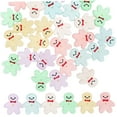thumbnail image 4 of HONMEET  30Pcs Mini Gingerbread Man Ornaments Glow in Dark Miniature Design, 4 of 8