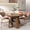 Walnut Color, variant on Round Dining Table Modern Extendable Dining Table with Removable Leaves for Kitchen