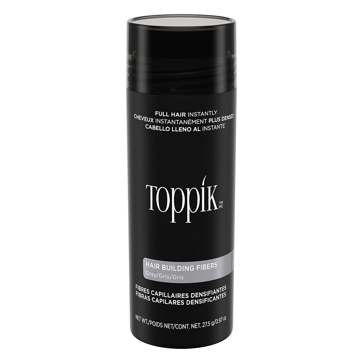 Toppik Hair Building Fibers, Gray - 0.97 oz
