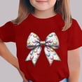 thumbnail image 2 of Manga Corta Crop Top para Niños Niños Pascua Impresa Cuello Redondo Casual Camiseta Tee para 3-14 Años, 2 of 5