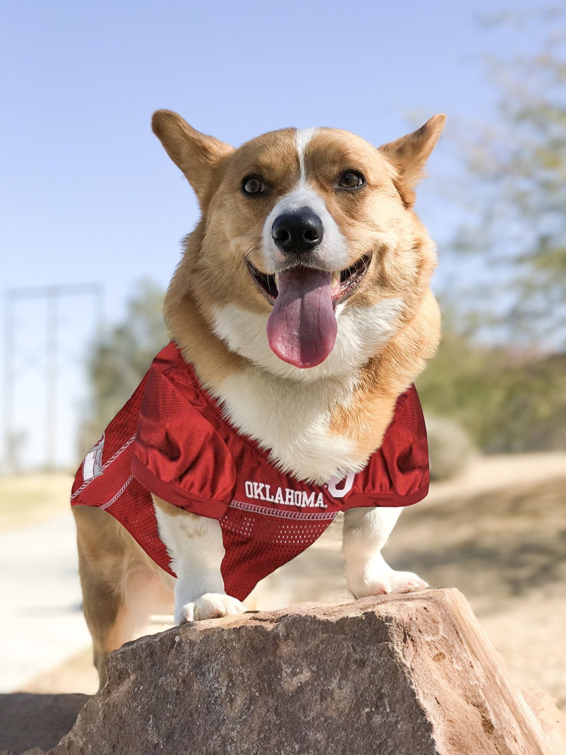Pets First Collegiate Oklahoma Sooners Football/Basketball Mesh Jersey for Pet Dog. available in 40+ Teams - Extra Large