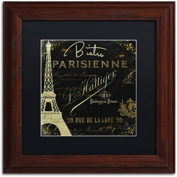 Trademark Fine Art "La Cuisine VI" Canvas Art by Color Bakery Black Matte, Wood Frame