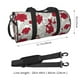 thumbnail image 2 of Easygdp Leaves And Anemone Flowers In Red Grey Bolsa de Viaje, Bolsa de Mano, Bolsa de Gimnasio, Bolsa de Equipaje para Viaje, 2 of 6