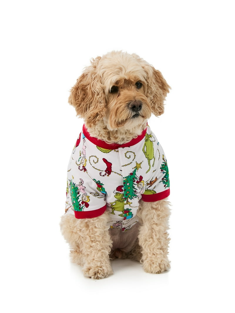 Seuss Grinch Pets Matching Family Pajamas, 1-Piece, Sizes XS