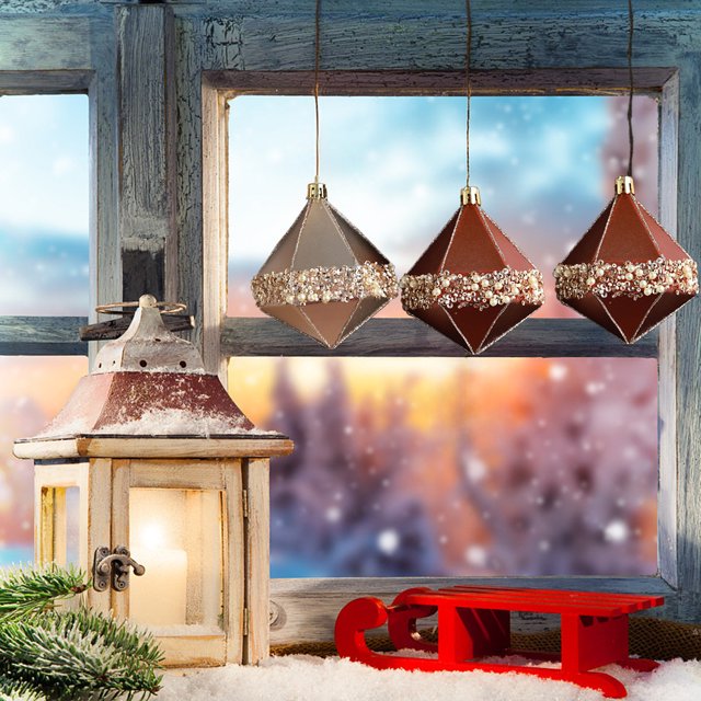 Ganfancp Decoración Del Árbol de Navidad Bolas En Forma de Árbol de Navidad Decoraciones para Colgar Decoraciones de Navidad Rebajas Flash Deals 3X Bolas de Navidad
