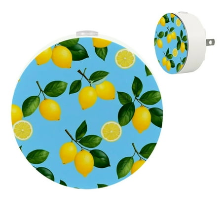 

YZUOUZY Bedside Lamps Small Lamp Bedroom Lamps Set of 2 Lemons Blue Background