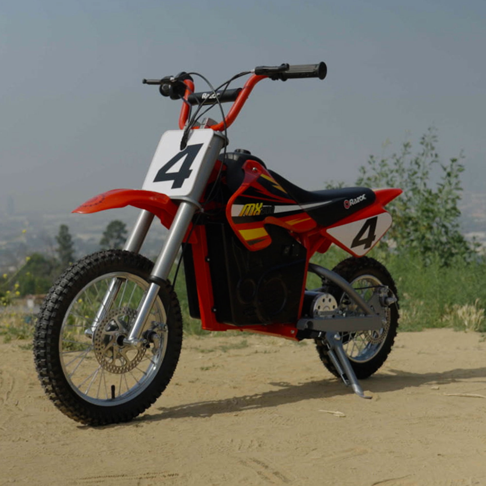 Razor MX500 Kids Dirt Rocket Supercross 15 MPH Electric Bike Motorcycle, Red