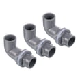 thumbnail image 1 of Unique Bargains 25mm PVC Elbow Water Tank Pipe Connector, Coupling Fitting Adapter 3 Pack Gray, 1 of 4