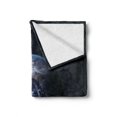 thumbnail image 2 of Galaxy Soft Flannel Fleece Blanket, Planet Earth Outer Space Scenery of Globe Orbit Discovery Universe Artwork Print, Cozy Plush for Indoor and Outdoor Use, 60" x 80", Dark Blue Grey, by Ambesonne, 2 of 6