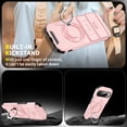 thumbnail image 3 of Dteck Case with Privacy Tempered Glass Screen Protector for Google Pixel 10 Pro XL ,Military Grade Kickstand Cover Magnetic Rotate Ring Holder Heavy Duty TPU+PC Shockproof Case,Pink, 3 of 9